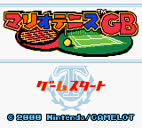 Mario Tennis GB (Japan) Title Screen